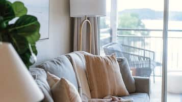 Condo, Multiple Beds, Balcony (Lakeside at Westshore) | Living area