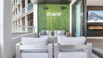 Leilighet, flere senger, adgang til basseng, byutsikt (Off the Hook at Topsider) | Utsikt fra rommet