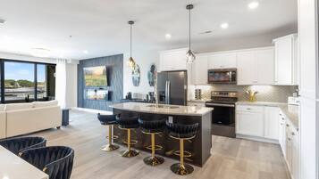 Condo, Multiple Beds, Pool Access, City View (Off the Hook at Topsider) | Private kitchen