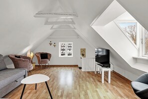 TV, stereo - Atmospheric holiday home with spa and garden (Ærøskøbing)