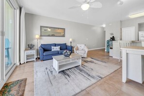 Condo, 1 King Bed with Sofa bed (Shores of Panama 1525) | Living area - Shores of Panama 1525 (Panama City Beach)
