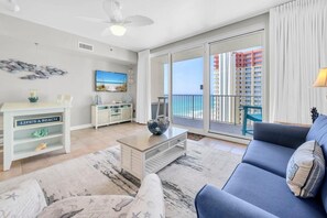 Condo, 1 King Bed with Sofa bed (Shores of Panama 1525) | Living area - Shores of Panama 1525 (Panama City Beach)