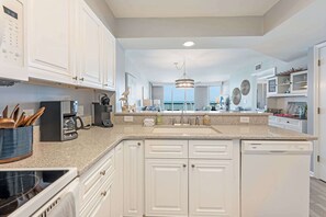 Fridge, microwave, coffee/tea maker, toaster - Private Ashworth Resort Direct Oceanfront View New (North Myrtle Beach)