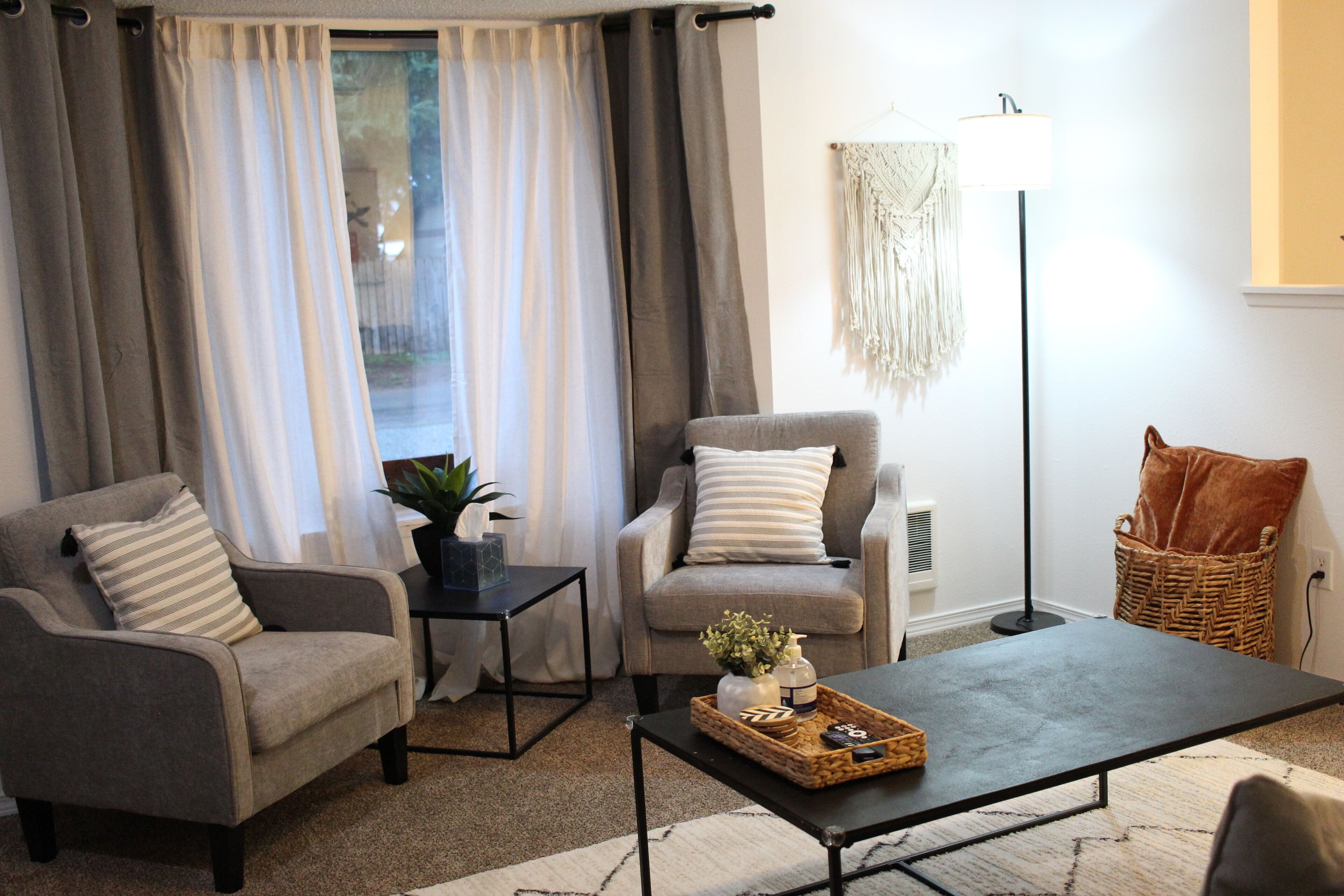 TV connectée, cheminée, livres, chaîne hi-fi