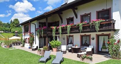 Nature & wellness: sauna, pool, mountain scenery & fenced garden!