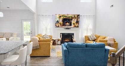 Luxury 5-Bed Family Home Near Raleigh Sleeps 12