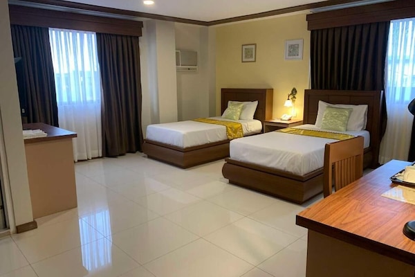 Deluxe Double Room, City View | In-room safe, desk, blackout drapes, iron/ironing board