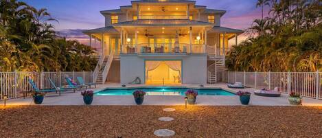 A heated pool