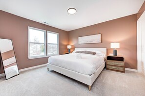 4 habitaciones, cuna de viaje, wifi gratis y ropa de cama 