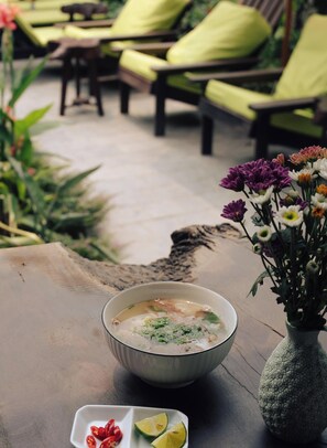 Free daily local cuisine breakfast