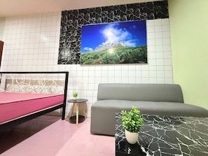 Chambre, 1 très grand lit, climatisation | Intérieur