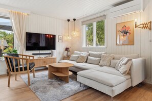TV, DVD player - Lovely holiday home with garden near water (Rødby)