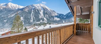 Alpine view holiday flat with waterfall view