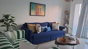 Apartment, 2 Bedrooms, Accessible, Balcony | Living room - Spectacular Condo on Juan Dolio Beach (Guayacanes)