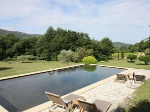 Villa | Pool | Outdoor pool - Provencal Stone House Near Bonnieux (Menerbes)