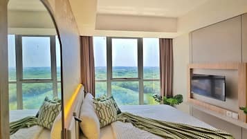 Leilighet, 1 soverom, byutsikt | Strykejern/-brett og wi-fi (inkludert)