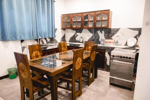 Shared fridge, microwave