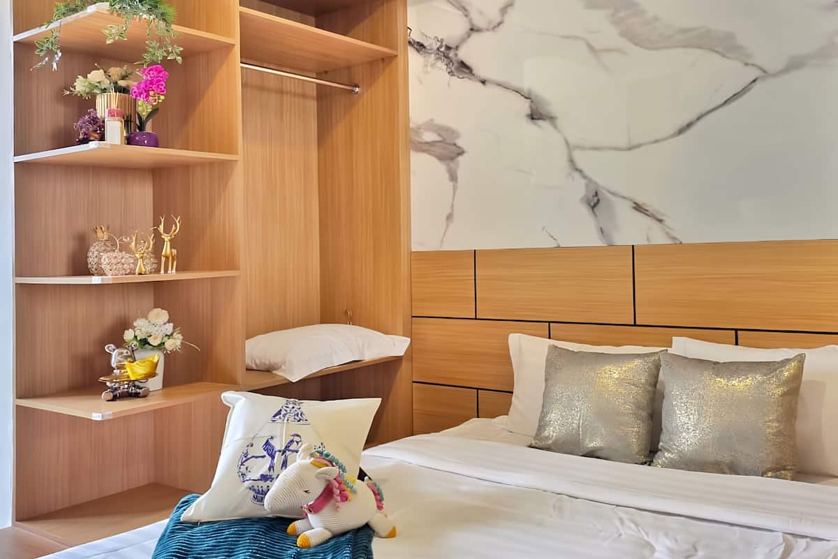 Huoneisto, 1 makuuhuone, kaupunkinäköala | Silitysrauta/-lauta, ilmainen Wi-Fi