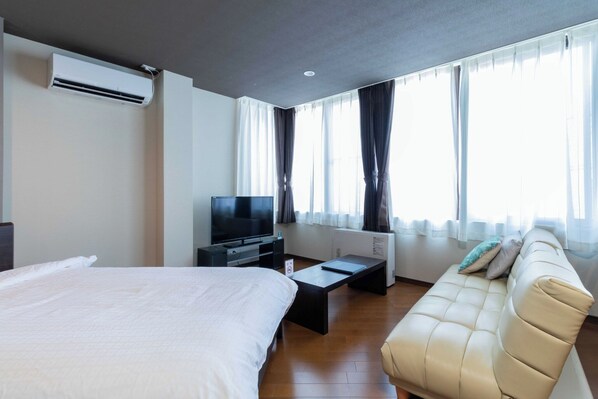 1 makuuhuone, työpöytä, ilmainen Wi-Fi, vuodevaatteet