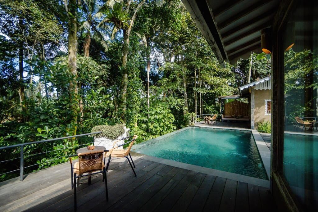 Vila, 2 kamar tidur, balkon, pemandangan kebun | Kolam renang | Kolam renang outdoor