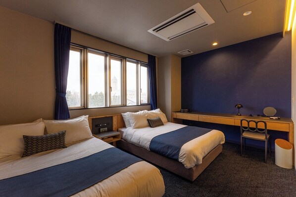 Desk, free WiFi, bed sheets - A relaxing room that combines modern apartment des / Kamikawa District Hokkaidō (Kamikawa District)