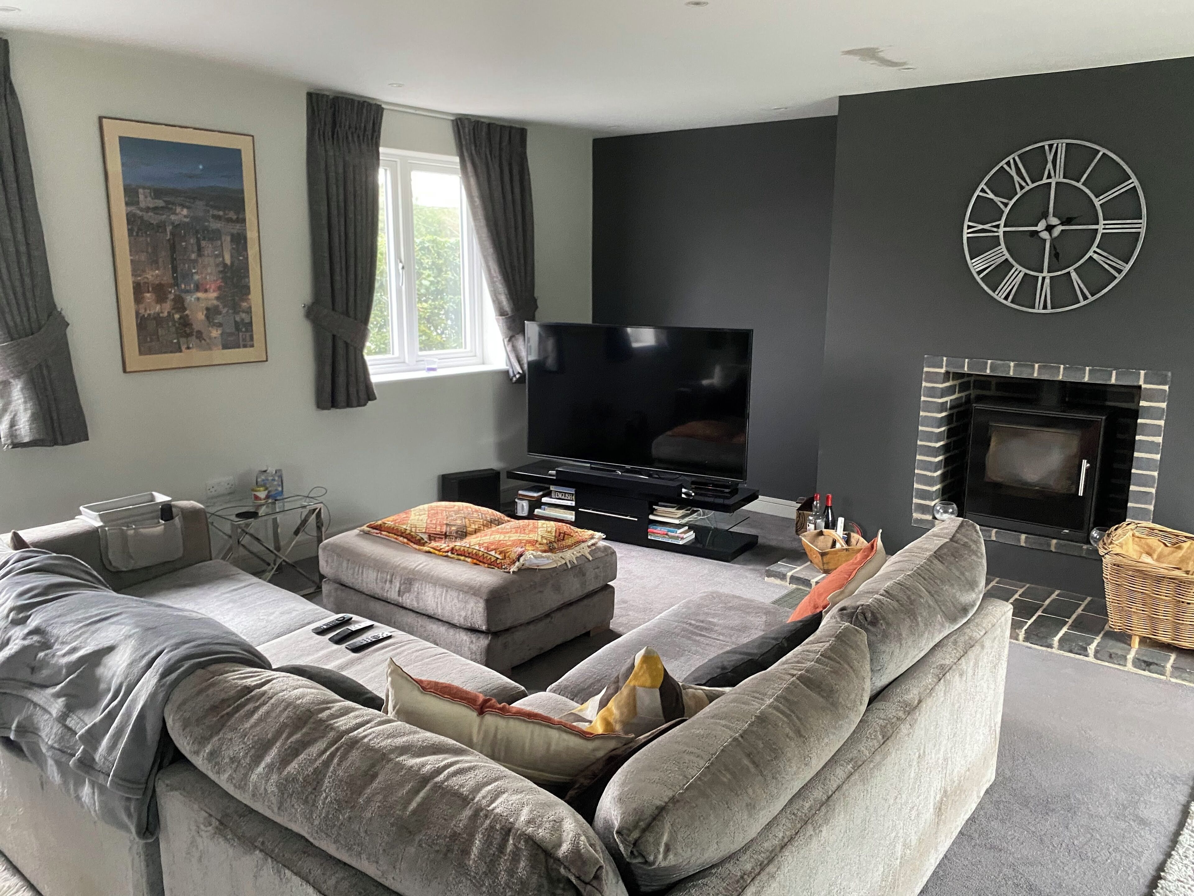 TV connectée, cheminée