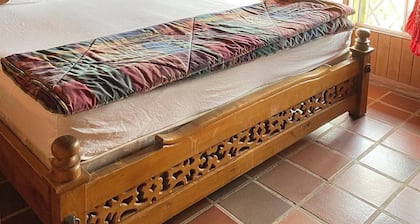 Eine Hütte in den Bergen