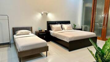 Kamar Quadruple Keluarga | Wi-Fi gratis dan seprai linen
