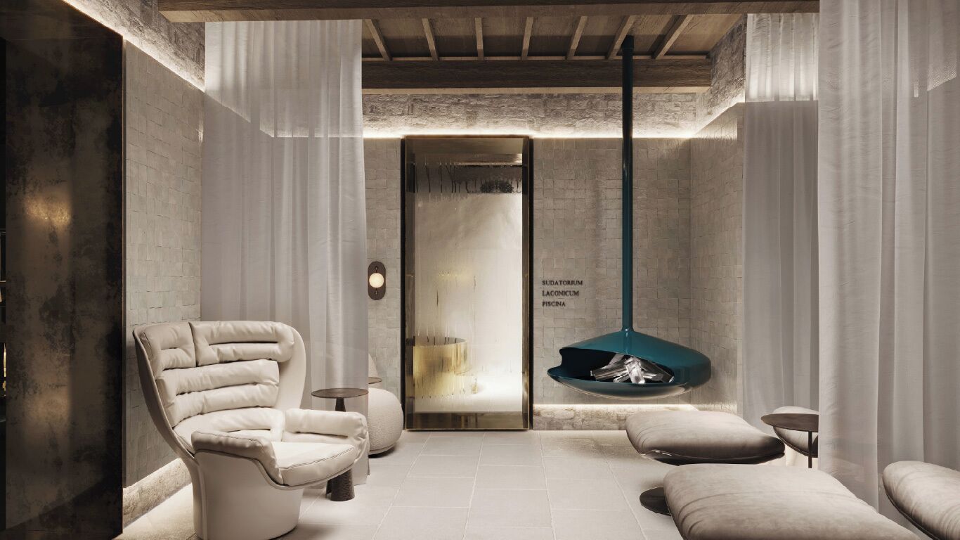 Utendørs behandlingsområde, tyrkisk bad/hamam og kroppsbehandlinger