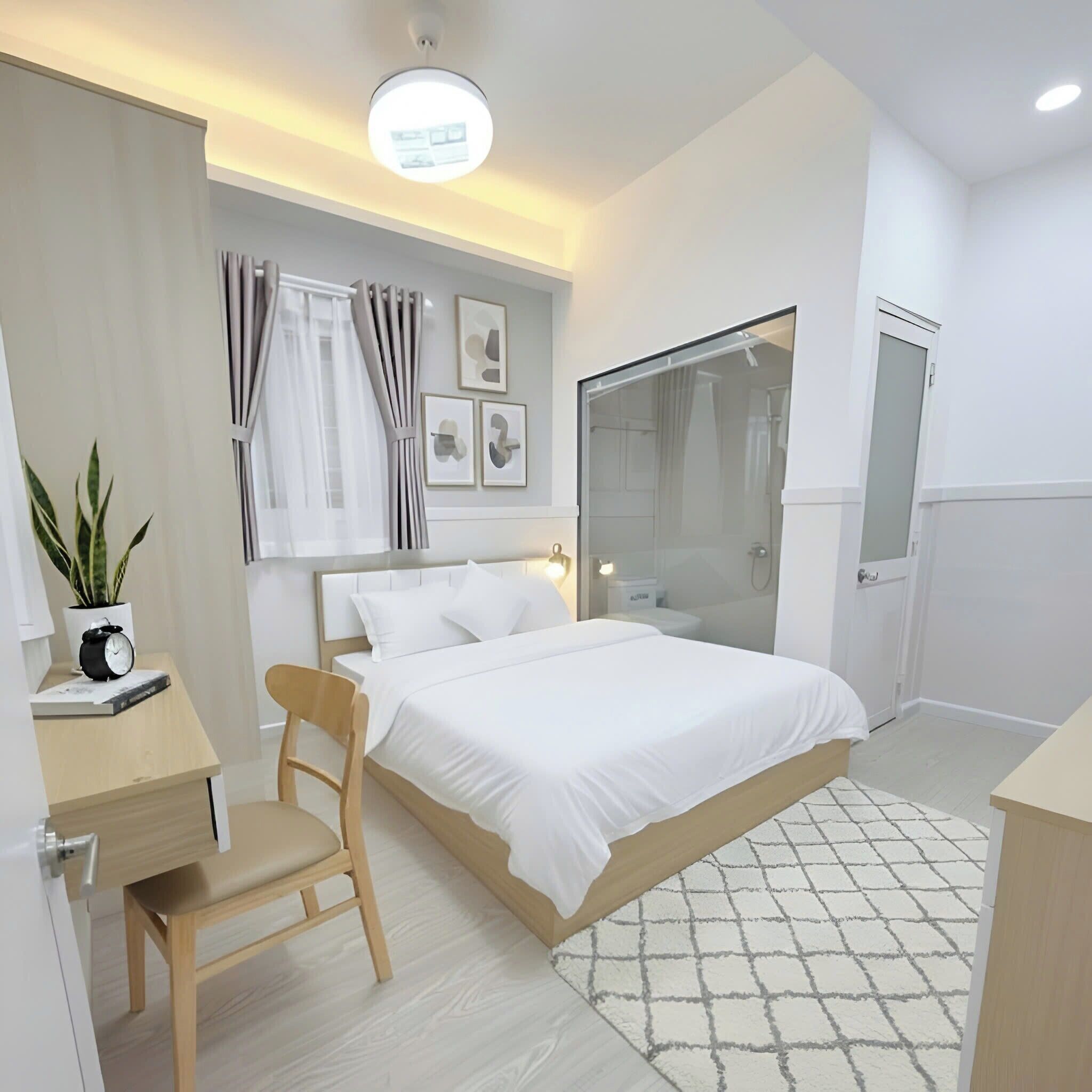 Economy-enkeltværelse | Skrivebord, arbejdsområde til bærbare computere, gratis Wi-Fi