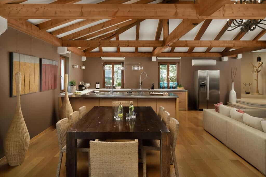 Villa, patio, vue cour intérieure