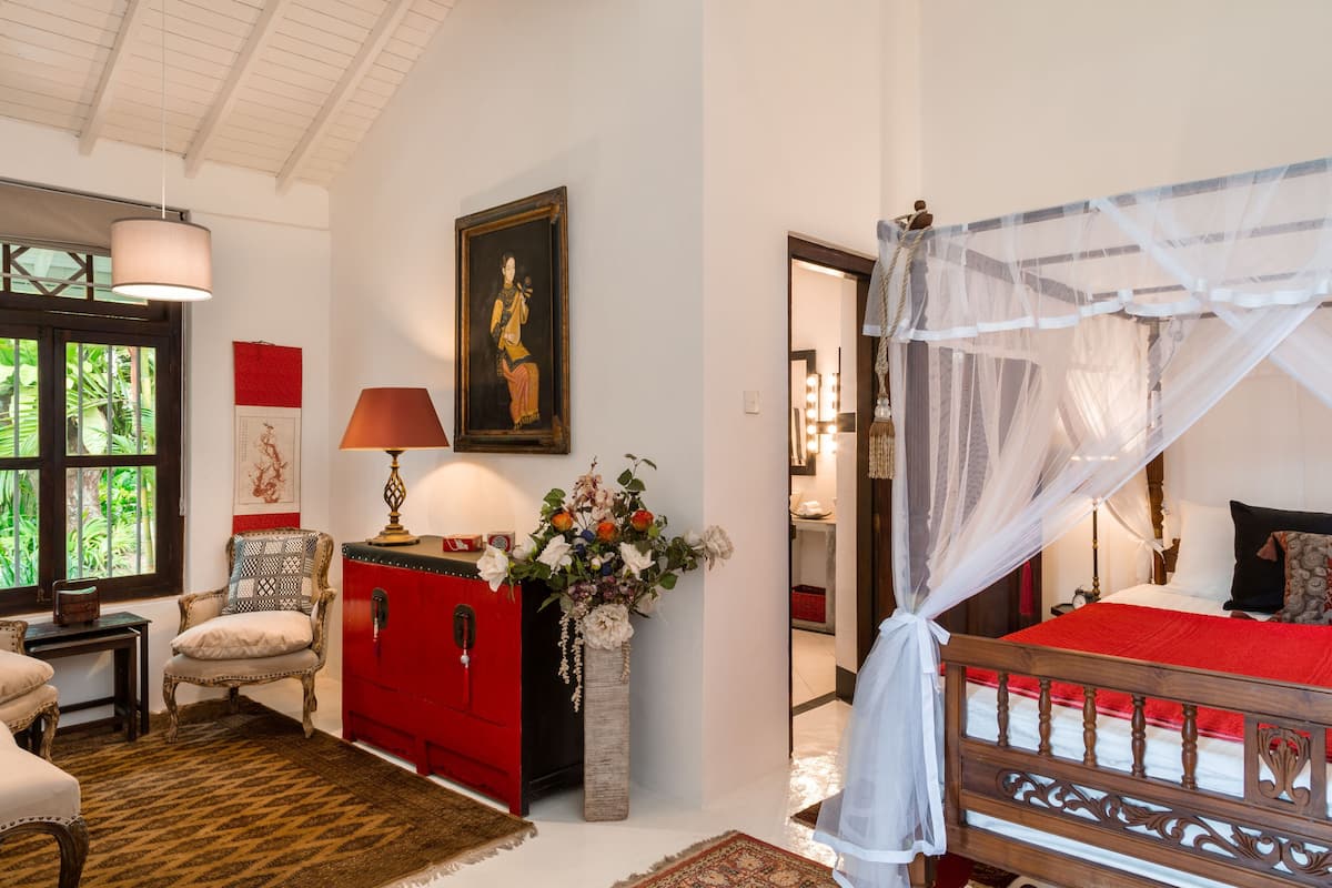 Deluxe Double Room, Pool View | In-room safe, desk, laptop workspace, free WiFi