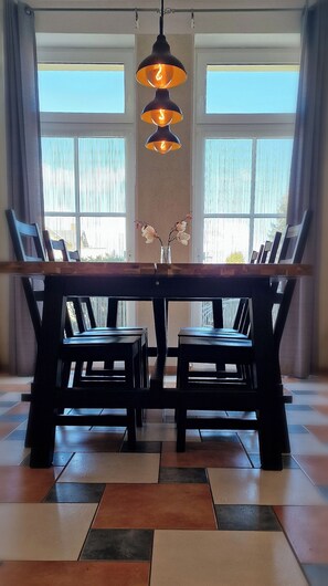 Dining - Cozy apartment with terrace in Zinnowitz on the island of Usedom (Zinnowitz)