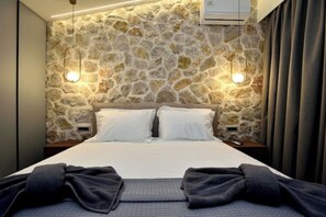2 bedrooms, iron/ironing board, WiFi, bed sheets - Villa 101 X Rhodes – Luxury Stone-Built Retreat with  Pools & Panoramic Views (Ixia)