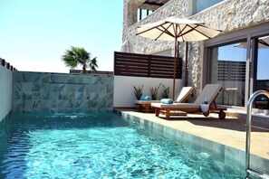 Pool - Villa 101 A Rhodes – Luxury Stone-Built Retreat with Pools & Panoramic Views (Ixia)