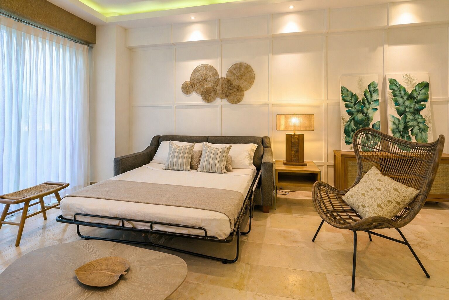 1 bedroom, iron/ironing board, WiFi (free), bed sheets