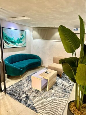 Comfort Apartment, Non Smoking, Pool View | Living area | Smart TV - 234lofts resort (Lekki)