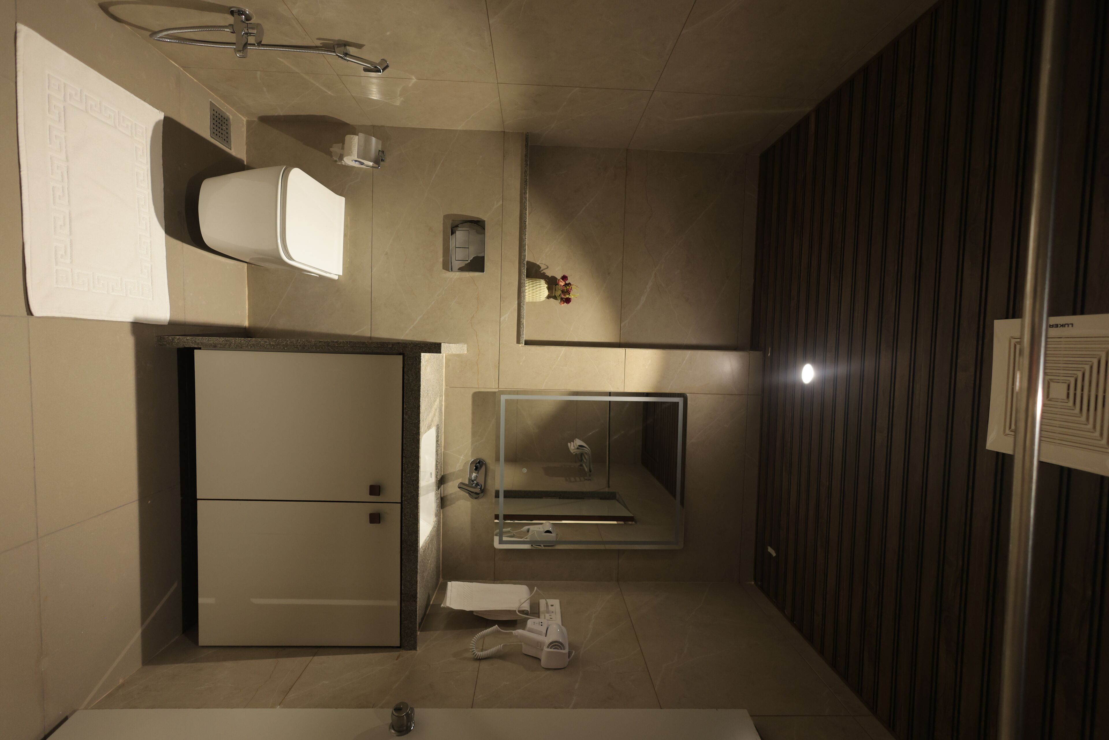 高級開放式套房 | 浴室 | 淋浴設備、免費盥洗用品、吹風機、毛巾