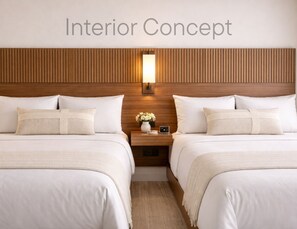 基本雙人房, 2 張加大雙人床, 海景 | 免費 Wi-Fi