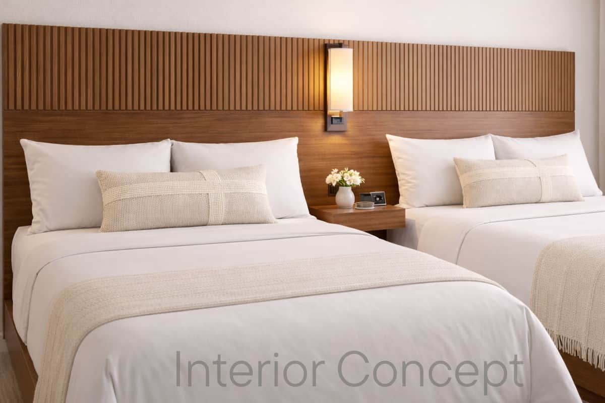 基本雙人房, 2 張加大雙人床, 海景 | 免費 Wi-Fi