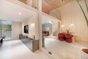 Interior - Stylish Studio Loft with Outdoor Patio in JVC (Dubai)