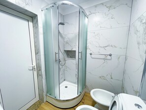 Towels, soap, toilet paper