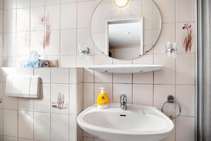 Een douche, een haardroger
