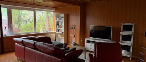 Télévision, cheminée