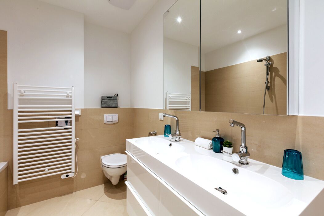 Hårføner, håndklær og toalettpapir