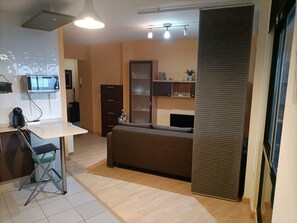 Living area - Apartment with terrace in Rías Altas (Ortigueira)
