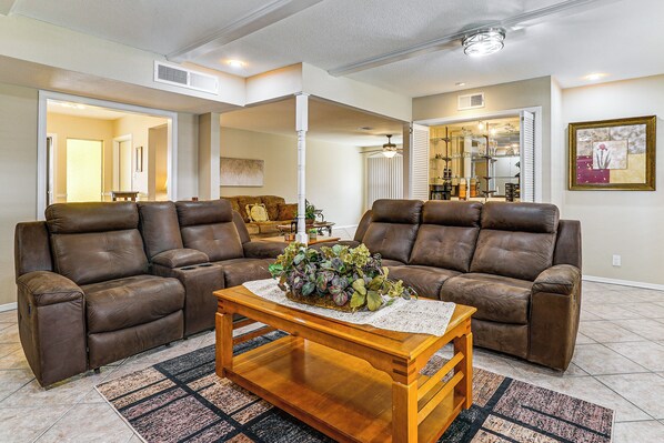 House (3 Bedrooms) | Interior - Patio + Fenced Yard: Group Getaway Near Fort Bliss (El Paso)