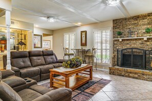 House (3 Bedrooms) | Interior - Patio + Fenced Yard: Group Getaway Near Fort Bliss (El Paso)