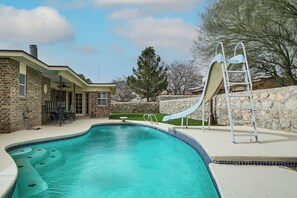 House (3 Bedrooms) | Front of property - Patio + Fenced Yard: Group Getaway Near Fort Bliss (El Paso)