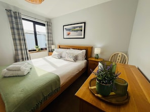 2 bedrooms, iron/ironing board, travel cot, WiFi